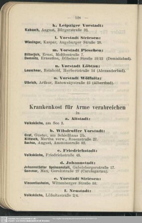 Krankenkost für Arme verabreichen