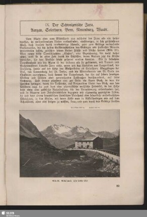 IX. Der Schweizerische Jura. Aargau, Solothurn, Bern, Neuenburg, Waadt