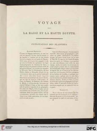 Explication des planches