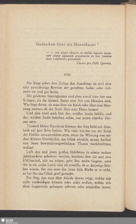 Gedanken über die Herrnhuter