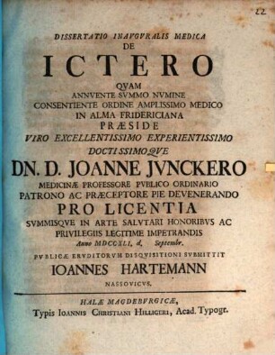 Diss. inaug. med. de ictero