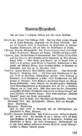Autoren-Verzeichnis