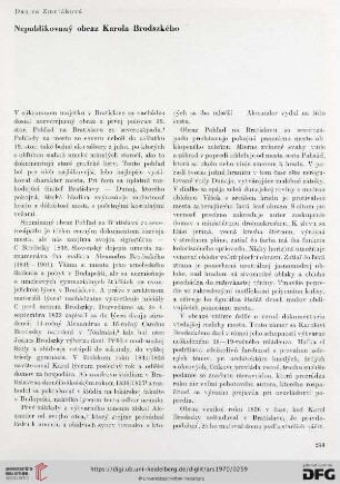 Nepublikovaný obraz Karola Brodszkého