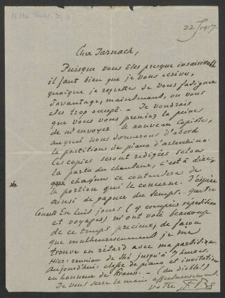 Brief an Philipp Jarnach : 22.01.1917