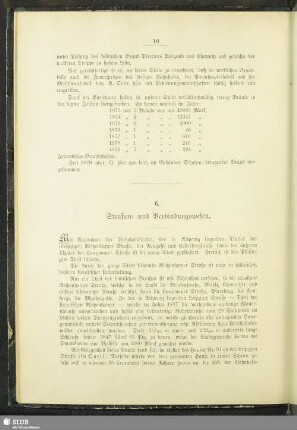 6. Straßen- und Verbindungswesen