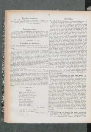 Briefkasten der Redaktion