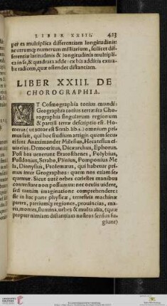 Liber XXIII De Chronographia