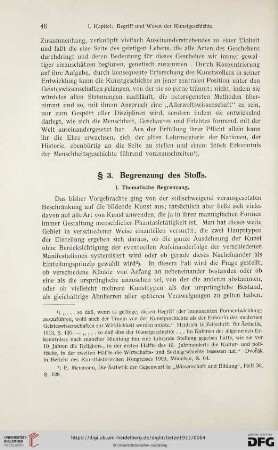 § 3. Begrenzung des Stoffs