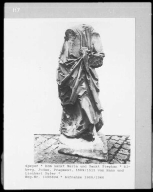 Detail der Ölberggruppe: Fragment einer Judasfigur