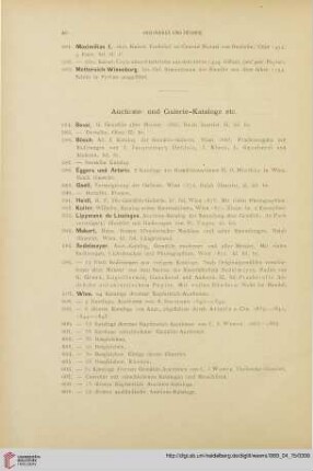 Auctions- und Galerie-Kataloge etc. (Nr. 584 - 629)