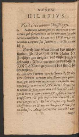 XXXVII. Hilarius.