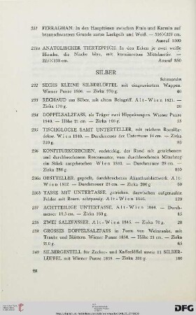 Silber (Nr. 232-251)
