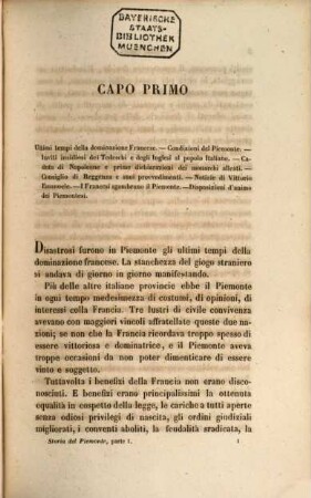 Storia del Piemonte dal 1814 ai giorni nostri, 1. Regno di Vittorio Emanuele