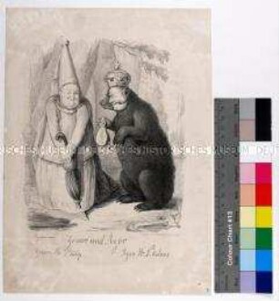 Karikatur auf Louis-Philippe I. König von Frankreich und Nikolaus I. Zar von Russland