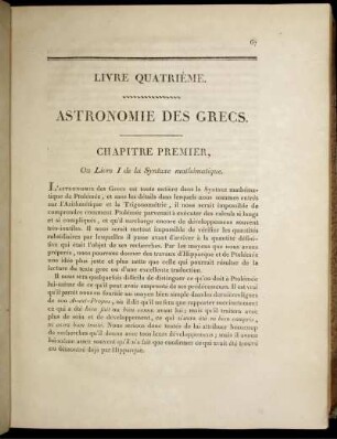 Chapitre I. - IV., Qu Livre I - III de la Syntaxe mathématique, ou Livre IV. De la Lune,