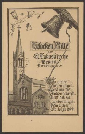Ansichtskarte „St. Lukas-Kirche", Bernburger Straße 4-5 [2/2]