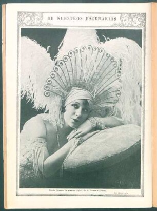 De nuestros escenários : Gloria Guzman, la primera figura de la revista argentina.