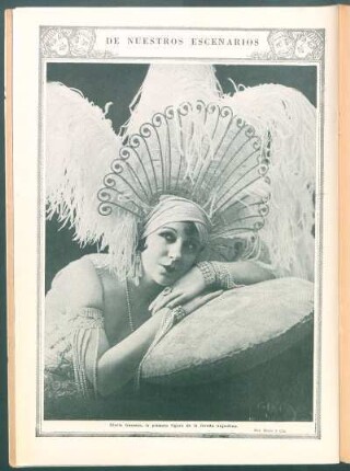 De nuestros escenários : Gloria Guzman, la primera figura de la revista argentina.