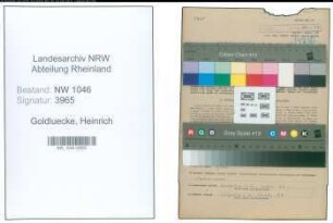 Entnazifizierung Heinrich Goldluecke , geb. 18.11.1901 (Landwirt)