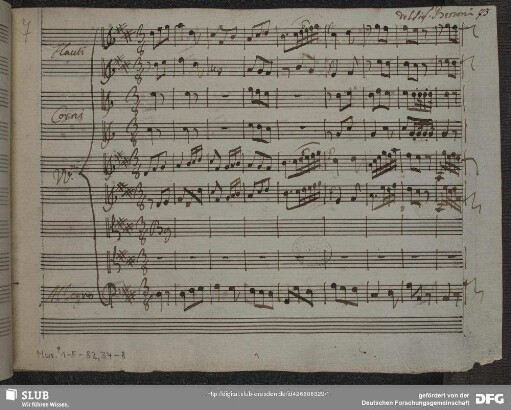 Tornerò mia cara stella - Mus.1-F-82,34-8 : A, orch, b - D