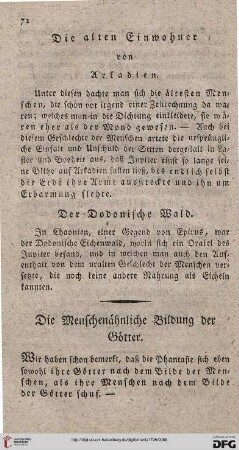 Die Alten Einwohner von Arkadien