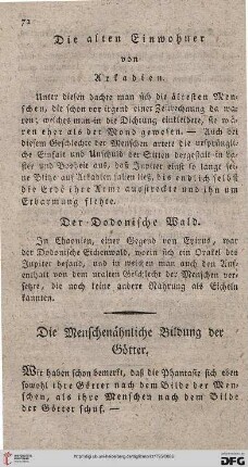 Die Alten Einwohner von Arkadien