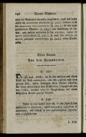 Elftes Capitel. Von den Nasenbeinen. § 347-357.