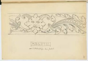 Pfarrkirche, Koblenz: Detail (aus: Skizzen- und Fotoalbum 11)