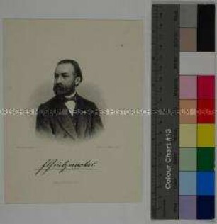 Porträt des Musikers und Komponisten Friedrich Wilhelm Ludwig Grützmacher nach einer Fotografie