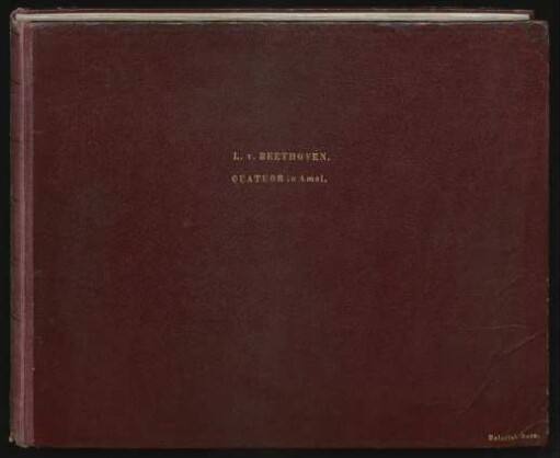Quartette; vl (2), vla, vlc; a-Moll; op.132