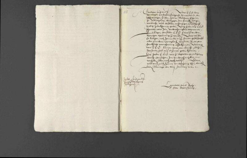 Nachrichtenübermittlung bezüglich der Ermordung des Bischofs Melchior von Würzburg durch Christoph Kretzer sowie die Verhaftung eines Mitläufers Kretzers, Hans von Heideck, durch Herzog Christoph von Württemberg.