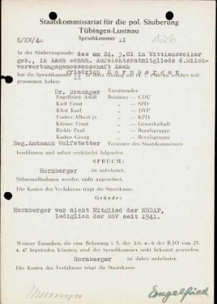 Hornberger, Friedrich