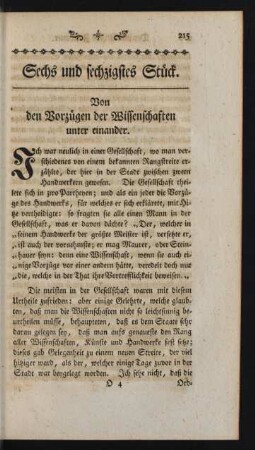 Sechs und sechzigstes Stück