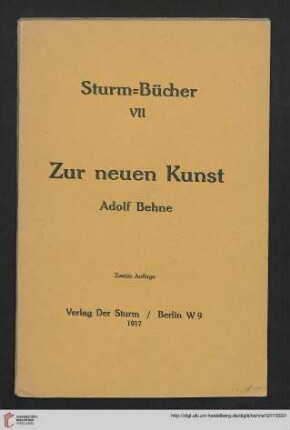 Zur neuen Kunst
