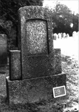 Grabstein 39 Texttafel fehlt: Grabstein 39