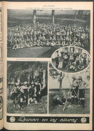 Los boy-scouts argentinos. - Torneo anual nacional realizado en el parque Olivera [Fotografías]