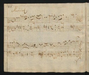 Menuette; Tasteninstrument; G-Dur