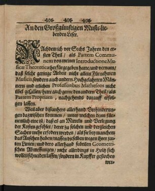 An den Großgünstigen Music-liebenden Leser.