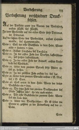 Verbeßerung verschiedner Druckfehler