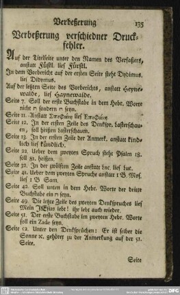 Verbeßerung verschiedner Druckfehler