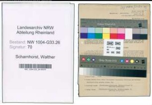 Entnazifizierung Walther Scharnhorst , geb. 19.10.1902 (Rektor)