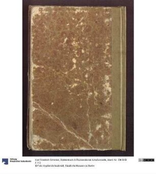 Skizzenbuch & Rückendeckel & Außenseite