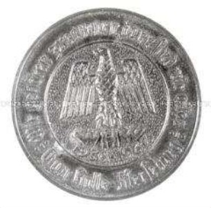 WHW-Abzeichen, Tag der nationalen Solidarität, Straßensammlung im Gau Halle-Merseburg vom Dezember 1936