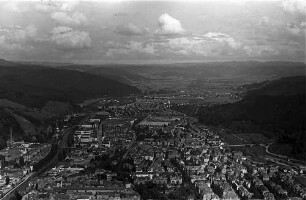 Freiburg i. Br. aus der Luft, Dreisamtal