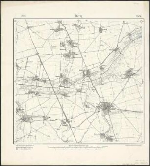 Meßtischblatt 2460 : Zörbig, 1904 : Zörbig. - Aufn. 1902. - 1:25000. - [Berlin]: Reichsamt für Landesaufnahme, 1904. - 1 Kt.