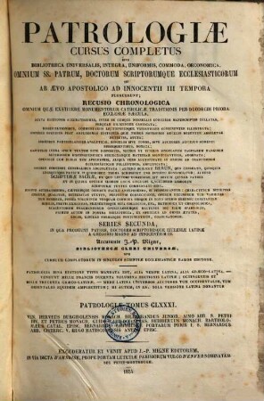 Ven. Hervei Burgidolensis monachi opera omnia : demum restituta et nunc primum in unum collecta