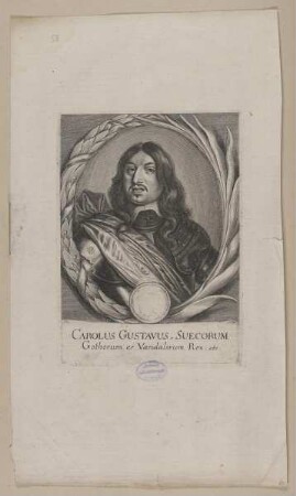 Bildnis des Carolus Gustavus, König von Schweden