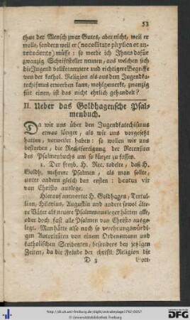 II. Über das Goldhagensche Psalmenbuch.