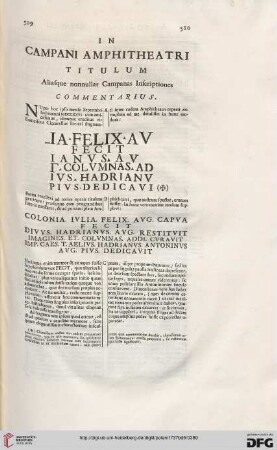 in Campani amphitheatri titulum