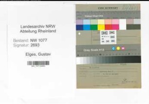 Entnazifizierung Gustav Elges , geb. 00.00.0000 (Feuerwehrmann)
